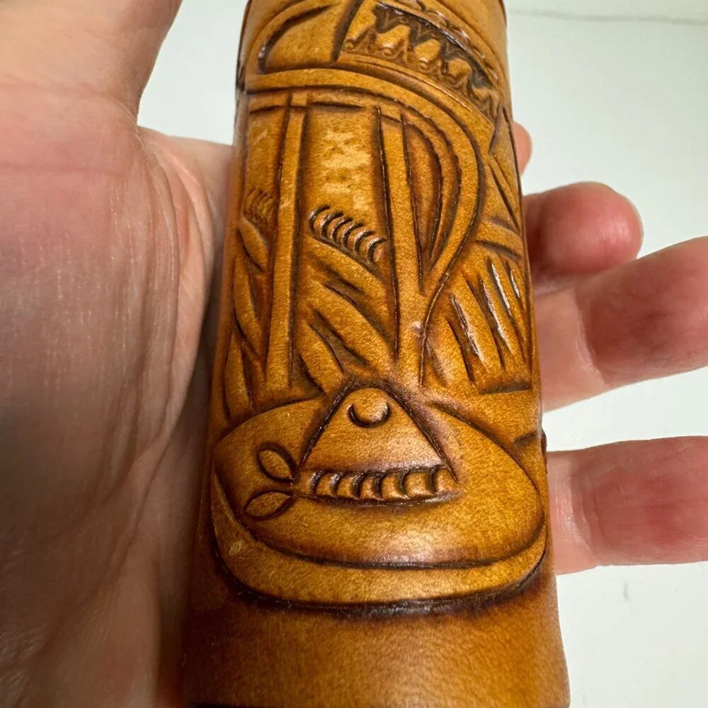 Durango Mexico Tequila Shot Glass Leather Wrapped 4